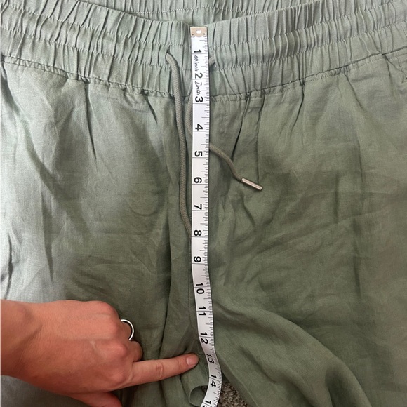 NWT Quince Green Drawstring Linen Pants Casual Summer XL - Picture 5 of 7